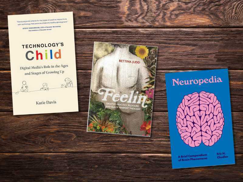 Book covers of faculty-authored books, including Technology's Child